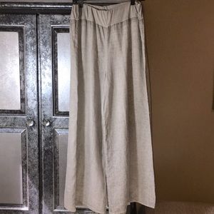 Beau Jours Hemp and Linen Wide Legs Pants
